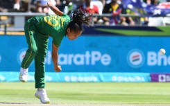 Fast lane: Shabnim Ismail was timed at 128kmh (80mph) during the T20 Women's World Cup 