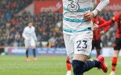 On target: Conor Gallagher celebrates scoring Chelsea's opener 