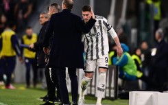 Dusan Vlahovic (R) was racially abused by Atalanta fans before scoring Juventus' second on Sunday