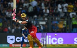 Faf du Plessis plays a shot during the Indian Premier League