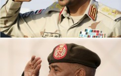 Mohamed Hamdan Daglo, in the top picture, leads Sudan's paramilitary Rapid Support Forces in their fight against troops of Army chief Abdel Fattah al-Burhan
