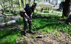 Mark Dayton uses a metal detector to look for gold  -- he says many of his YouTube followers are planning trips to California to hunt for 'flood gold'