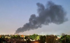 Smoke billows in Khartoum amid fighting between the forces of two rival generals in Sudan on May 6, 2023