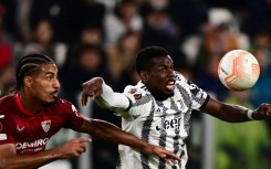 Paul Pogba (R) has suffered an injury-plagued season
