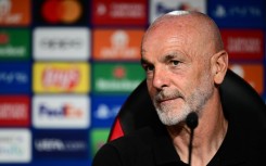 AC Milan coach Stefano Pioli speaks at a press conference at the club's Milanello training ground on Monday