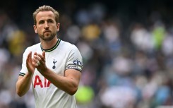 Harry Kane applauds Tottenham fans after their loss to Brentford
