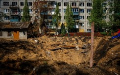 When AFP journalists visited the city last month, they found artillery-scarred buildings whose courtyards were littered with twisted metal