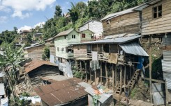 Hillside homes in Bukavu, a major city in eastern DR Congo, are hugely vulnerable to landslips and mudslides
