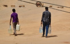 Many inhabitants of Khartoum are in desperate need of drinking water, with some reopening wells or using pots to draw water from the Nile river