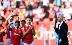 FA Cup final message - Manchester United manager Erik ten Hag speaks to supporters after a 2-1 win over Fulham at Old Trafford on the last day of the Premier League season