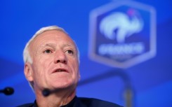 France coach Didier Deschamps talks to the press on Thursday in Paris