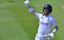 Hundred up - England's Ben Duckett celebrates his century in the lone Test against Ireland at Lord's