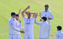Fast bowler Josh Tongue (C) has taken five wickets on his England debut