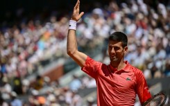Easy afternoon: Novak Djokovic reacts as he plays against Juan Pablo Varillas