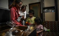 Families like this one need food donations as Hungary is hit by sky-high inflation and recession