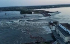 Ukraine and Russia traded blame for damage to the Kakhovka dam