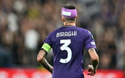 Fiorentina captain Cristiano Biraghi needed eight stitches after being hit by an object thrown from the stands