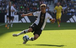 Germany captain Joshua Kimmich in action in Bremen 