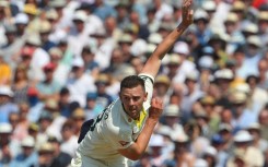 Fine return - Australia's Josh Hazlewood bowls in the first Ashes Test at Edgbaston