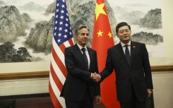 Blinken met Qin at an ornately decorated state villa in Beijing