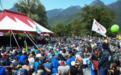 Protesters in La Chapelle