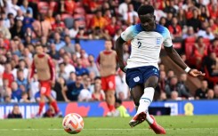 Bukayo Saka's hat-trick powered England to a crushing win over North Macedonia