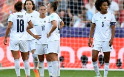 Long-time captain Sara Gama (R) has been cast aside by by Italy coach Milena Bertolini 