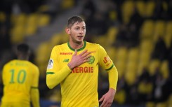 Nantes' Argentinian forward Emiliano Sala during a French league match against Montpellier on January 8, 2019  