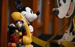 Early Disney artifacts are displayed at the Walt Disney Archives in Burbank, California