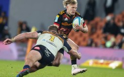 Damian McKenzie (R) says he 'didn't expect' to be selected to be chosen to start in the All Blacks' pivotal flyhalf role on Saturday