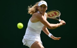 Sweet sixteen: Russia's Mirra Andreeva returns the ball to Czech Republic's Barbora Krejcikova