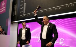 Nucera CEO Werner Ponikwar (R) said his firm was 'well on our way to becoming one of the leading green hydrogen companies'