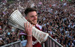 Declan Rice won the Europa Conference League in his final game for West Ham