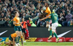 Australia's wing Suliasi Vunivalu (C) was axed for their clash against Argentina