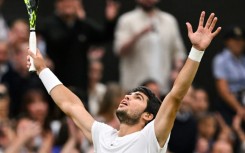 Final frontier: Carlos Alcaraz celebrates winning against Daniil Medvedev 