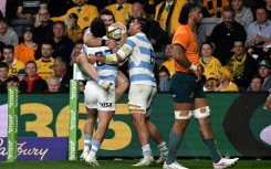 Argentina celebrate after beating Australia
