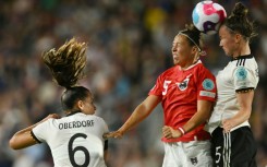 Defender Marina Hegering (R) and  midfielder Lena Oberdorf (L) are set to miss Germany's opening Women's World Cup match against Morocco with injury