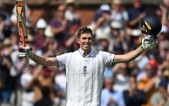 Ton of joy: England's Zak Crawley celebrates his hundred in the fourth Ashes Test at Old Trafford