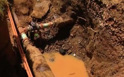 Judith Road burst pipe