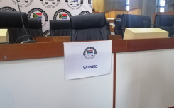 Witness seat at the Commission into State Capture