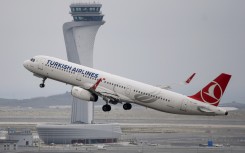 File: A Turkish Airlines plane taking off. AFP/Ozan Kose