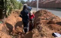 City Power technicians trying to find the problem.