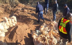 Police search for illegal miners. eNCA