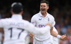 'No interest in retiring': England fast bowler James Anderson celebrates after dismissing Australia's Mitchell Marsh on Friday