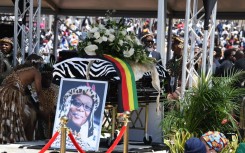 Prince Mangosuthu Buthelezi's coffin. GCIS