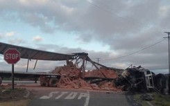 Both lanes on the busy N3 freeway have been closed near Montrose following a crash involving two trucks and bus. Supplied
