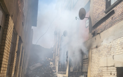 Another fire has broken out in central Johannesburg. Supplied