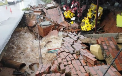 A damaged road in KwaZulu-Natal. eNCA