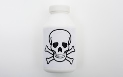 File: A bottle of poison. Jackson J Russel/Image Source via AFP