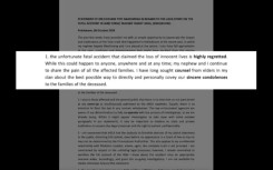 Since the expose Nkadimeng has responded to eNCA calling the accident 'unfortunate and highly regrettable'. 